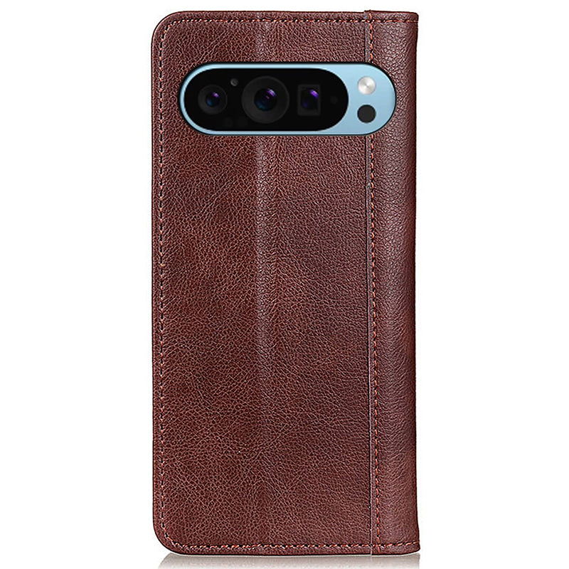 For Google Pixel 9 Cell Phone Case Split Leather Drop-proof Cover with Wallet Stand For Google Pixel 9 Cell Phone Case Split Leather Drop-proof Cover with Wallet Stand